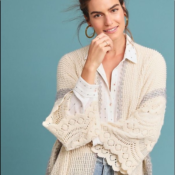 Anthropologie Sweaters - SALE! NWT Anthrpologie Rosanna Crocheted Kimono